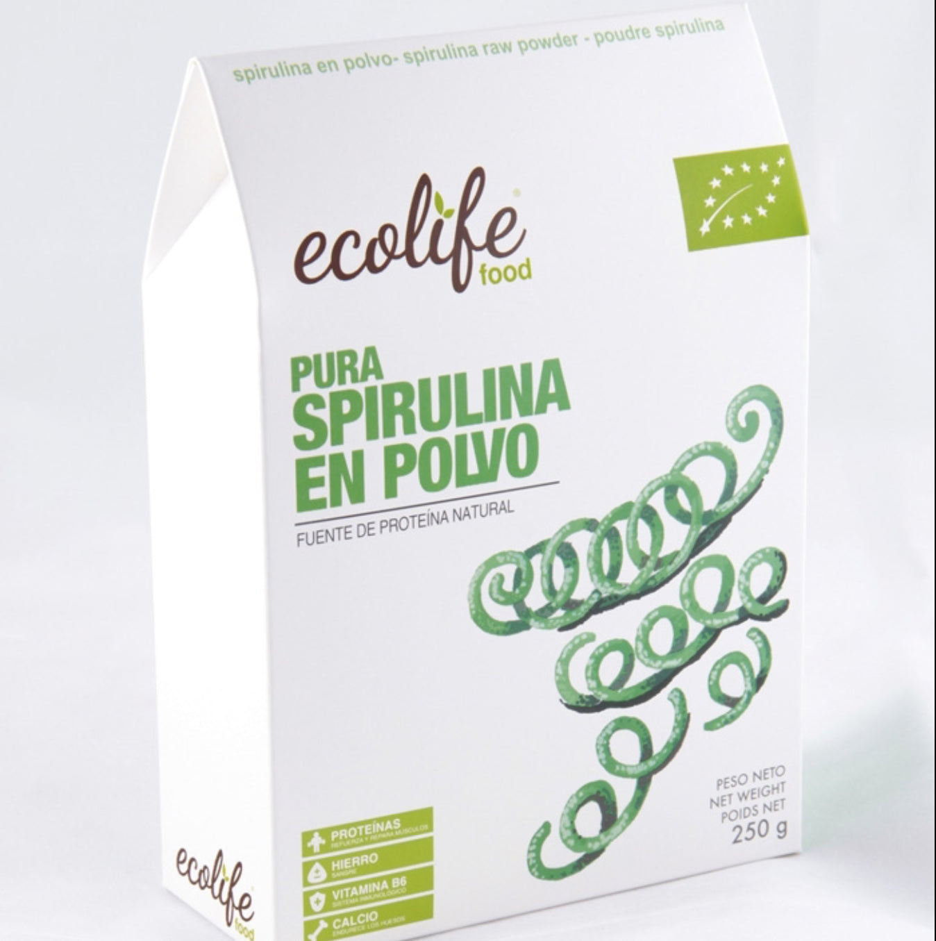Spirulina en polvo 250g Ecolife