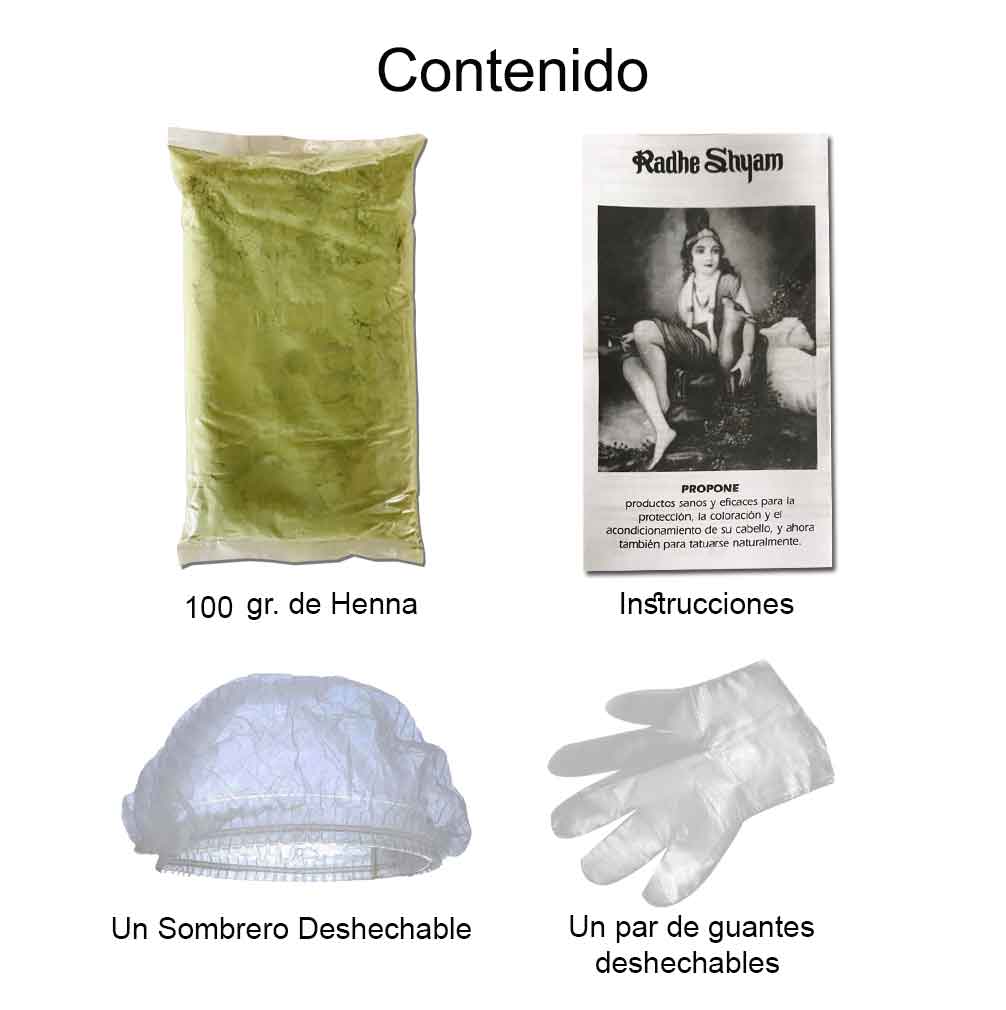 Henna Color Caoba Oscuro Tinte Orgánico Radhe Shyam - Imagen 5