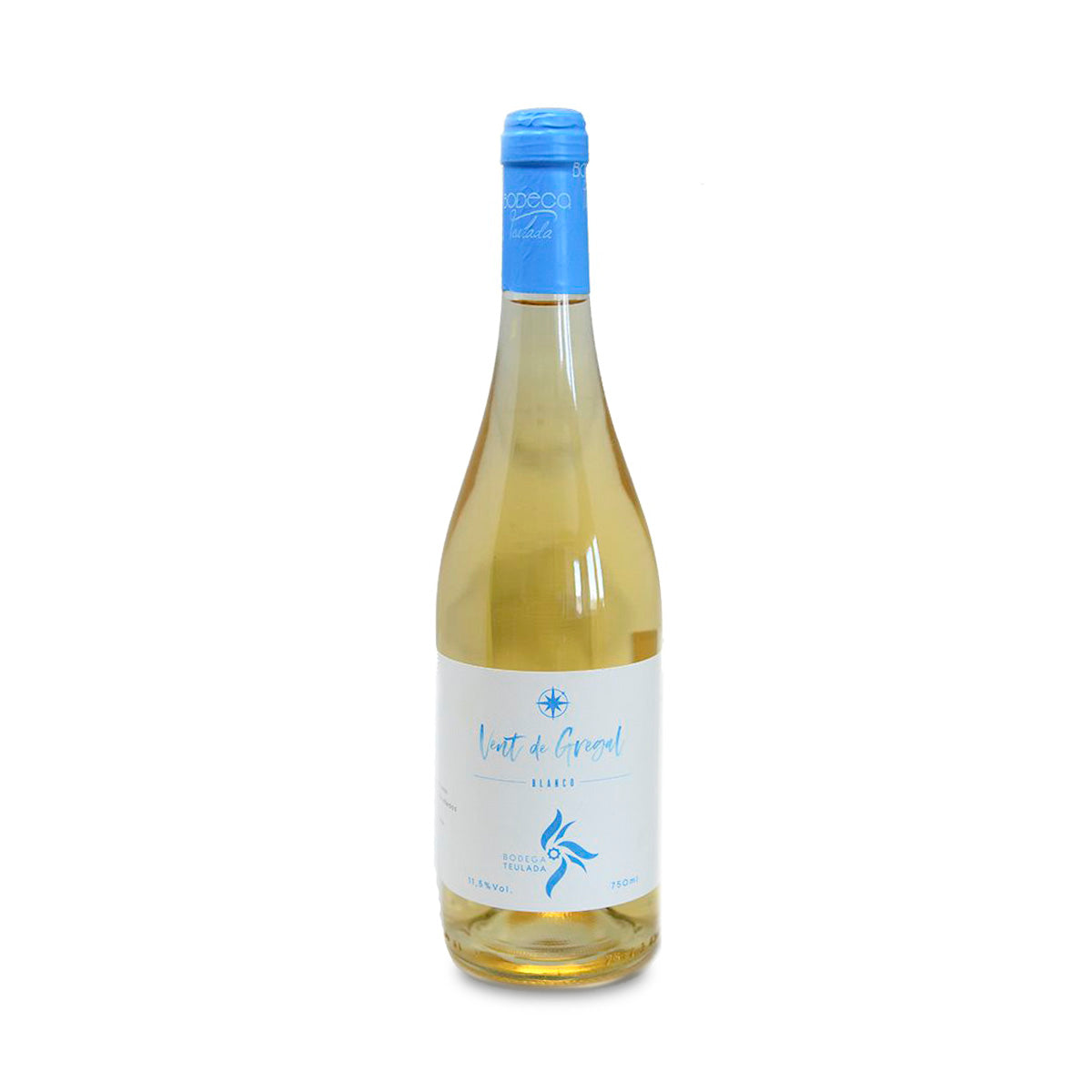 Vent de Gregal Moscatel blanco semiseco de Bodega Teulada. Caja 6 botellas.