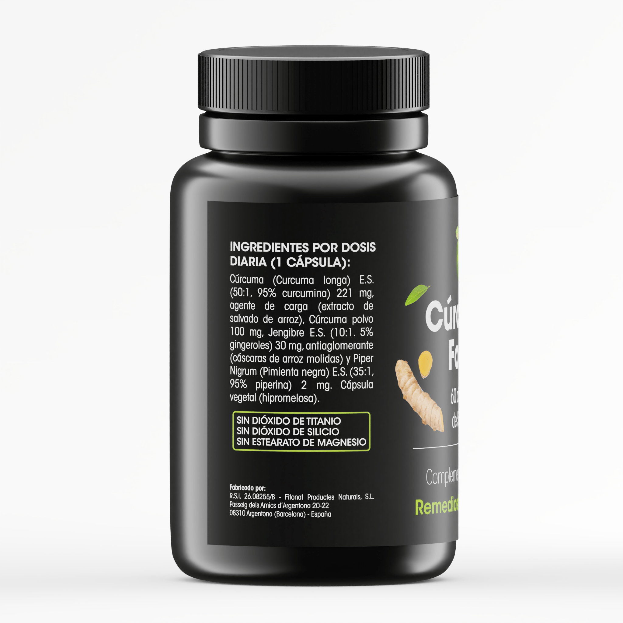 Cúrcuma Forte Extracto Seco + Pimienta Negra - Imagen 2