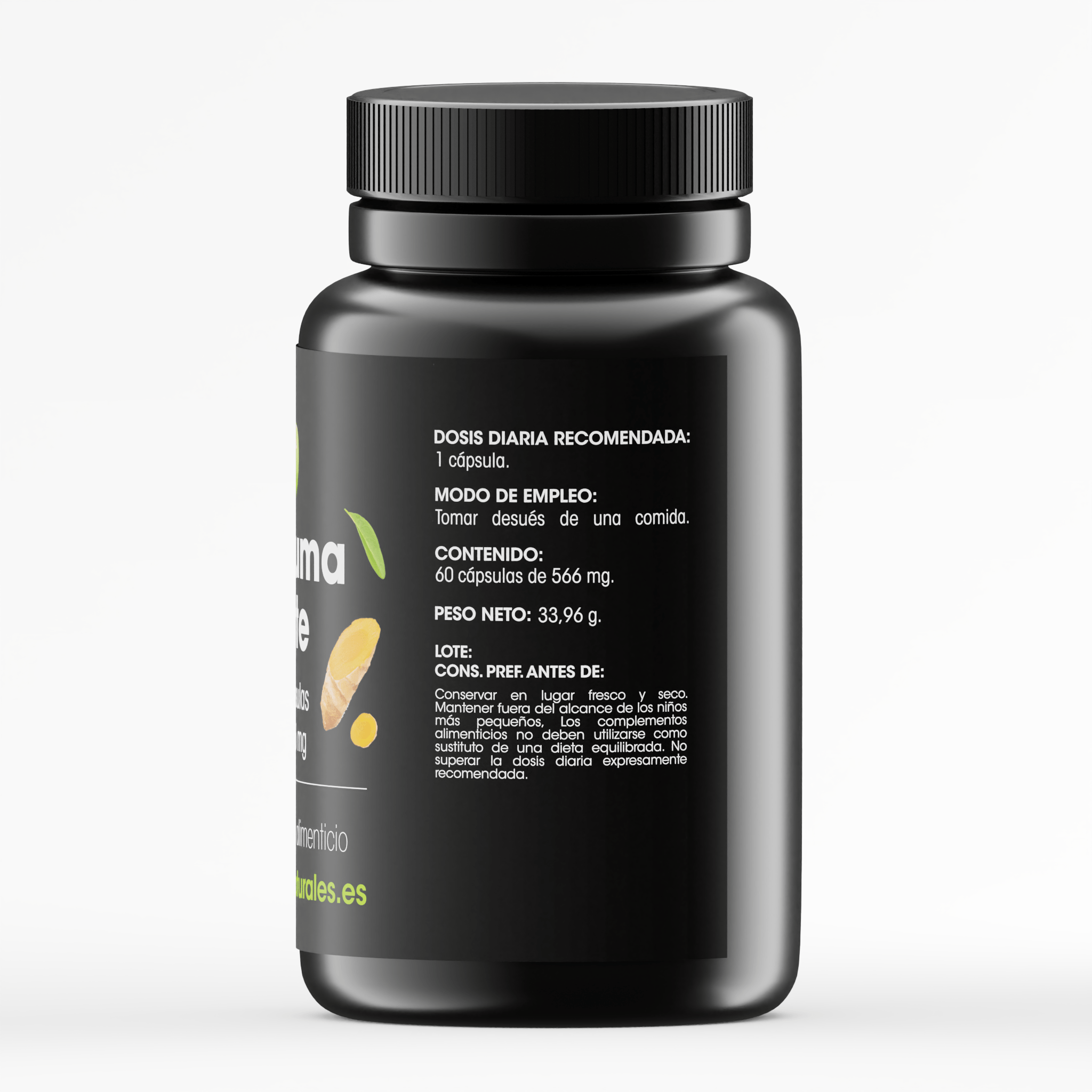 Cúrcuma Forte Extracto Seco + Pimienta Negra - Imagen 3