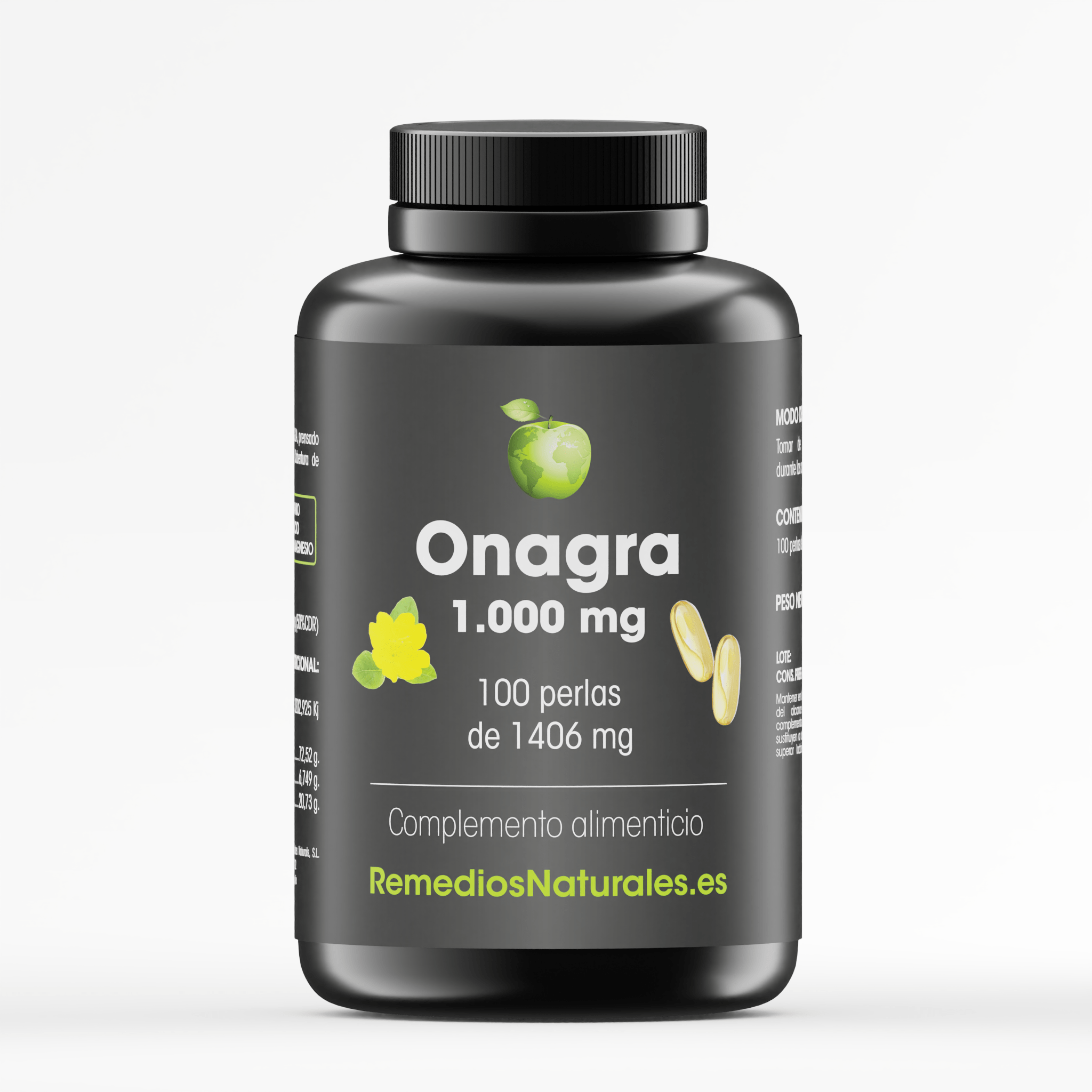 Aceite de Onagra 1000mg con Vitamina E - 100 Perlas
