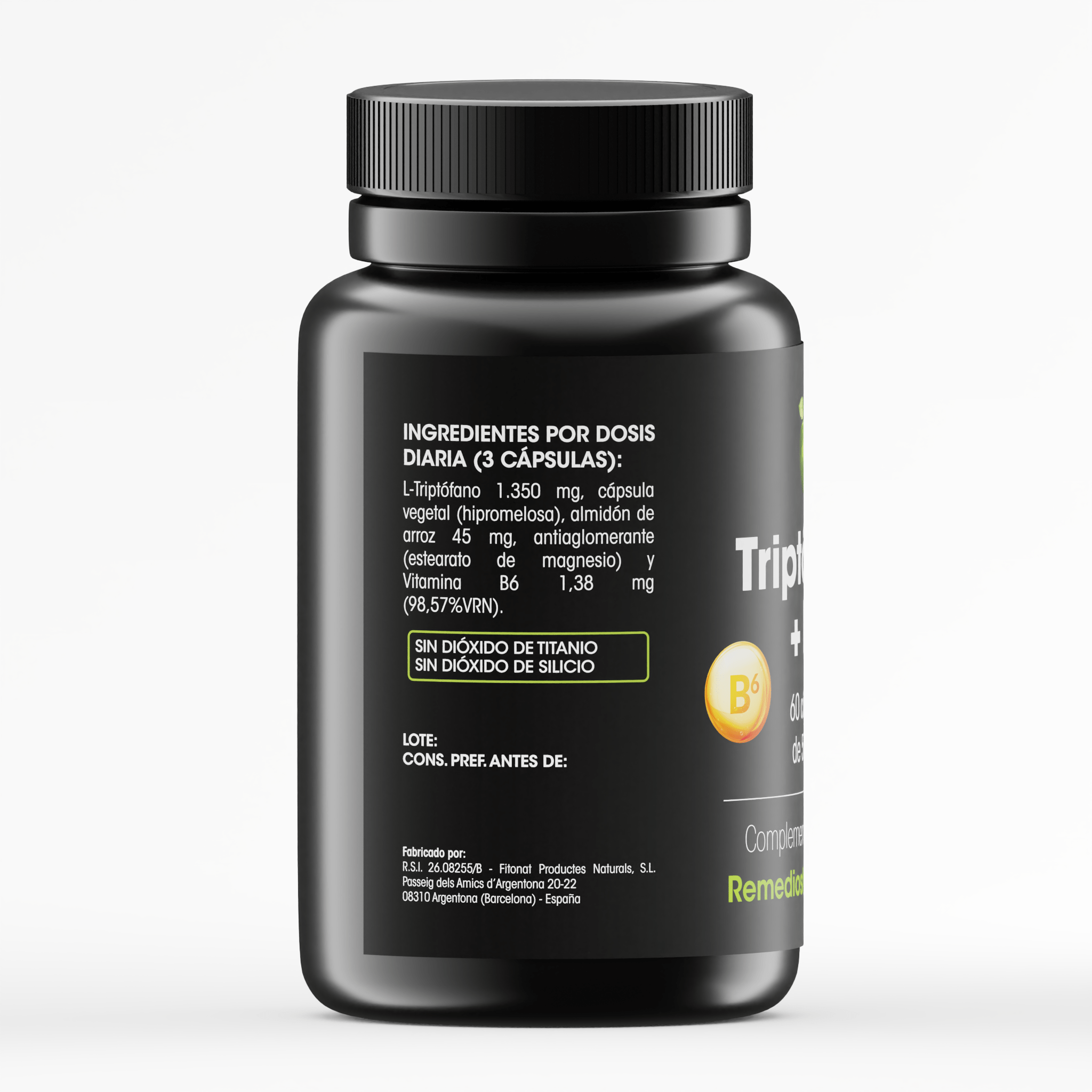 Triptófano + B6 - 60 cápsulas - Imagen 2