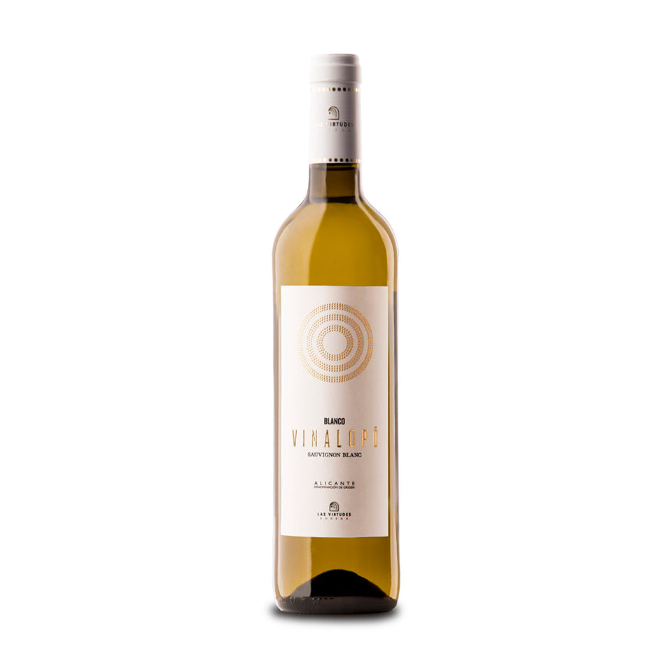 Blanco Vinalopó Sauvignon Blanc. Compra Caja 6 uds directo a la bodega.