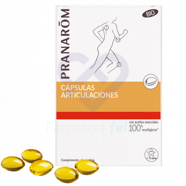 Pranarom Aromalgic Cápsulas Articulaciones, 30 Cápsulas