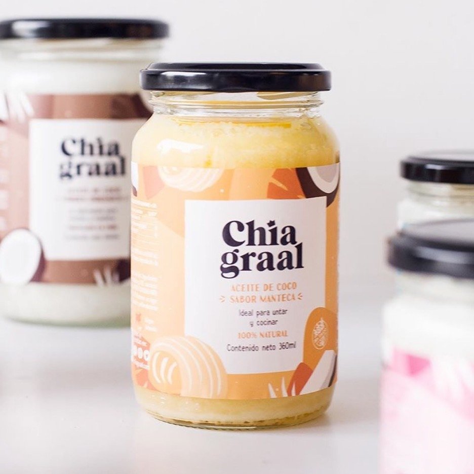 ACEITE DE COCO SABOR MANTECA 180 ML. – CHIA GRAAL - Imagen 3
