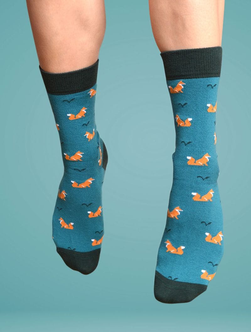 Calcetines zorros de algodón orgánico - Imagen 2