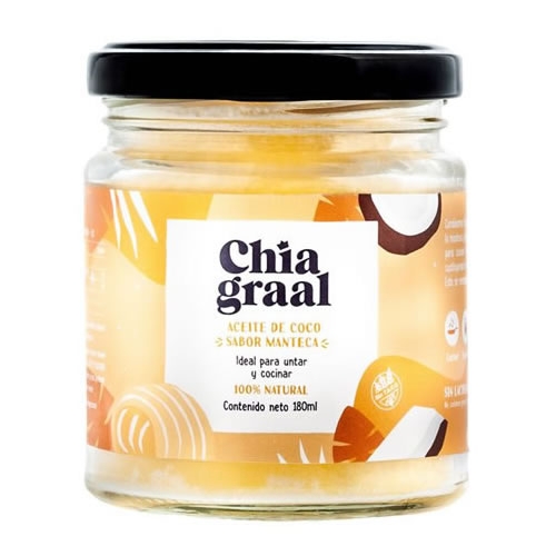 ACEITE DE COCO SABOR MANTECA 180 ML. – CHIA GRAAL
