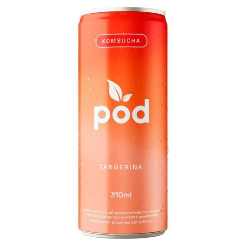 Kombucha Mandarina 310 ml Marca Pod