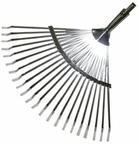 Escoba Jardin Ajustable 22 Puas Sin Mango Pluvia