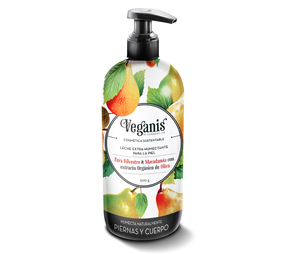 CREMA PARA LA PIEL EXTRA-HUMECTANTE PERA SILVESTRE Y MACADAMIA 500GR VEGANIS