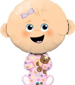Globo Foil Baby Girl Pink Gigante
