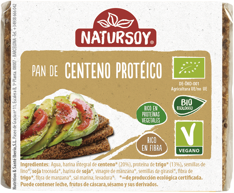 Pan de centeno proteico 250 g