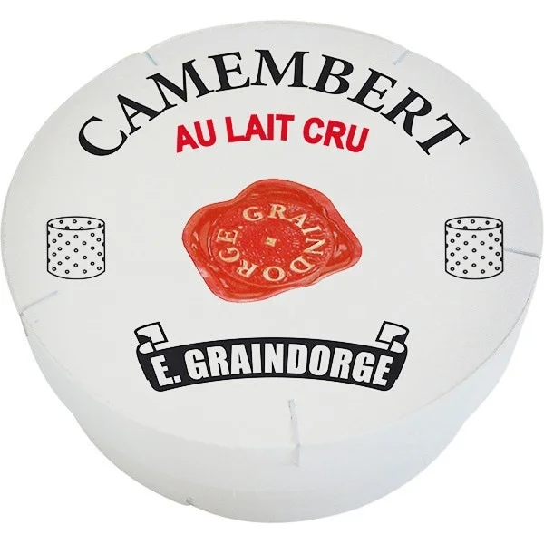 Queso Francés De Vaca Camembert Au Lait Cru E. GRAINDORGE 250g